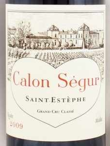 ワイン　シャトー・カロン・セギュール CH.CALON SEGUR 2009