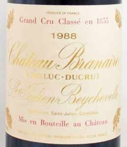 1988年 シャトー ブラネール デュクリュ CHATEAU BRANAIRE DUCRU