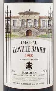 1988年 シャトー レオヴィル バルトン CHATEAU LEOVILLE BARTON の販売
