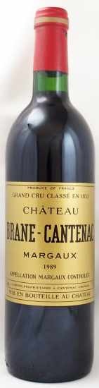 1989年 シャトー　ブラーヌ　カントナック CHATEAU BRANE CANTENAC