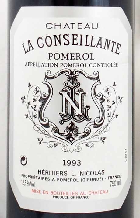 1993年 シャトー ラ コンセイヤント CHATEAU LA CONSEILLANTE の販売