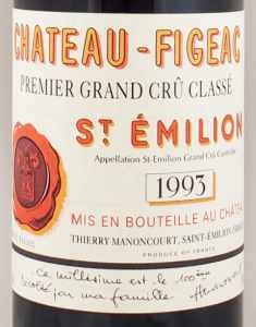 【希少ヴィンテージ】Château Figeac 1997 送料無料】1993年 シャトー フィジャック CHATEAU FIGEAC