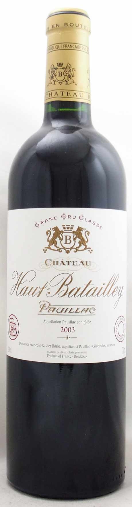 シャトー オー バタイィの在庫一覧 CHATEAU HAUT BATAILLEY｜年号