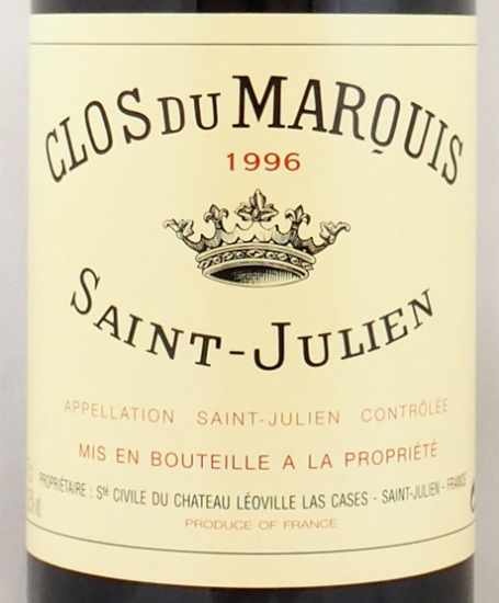 1996年 クロ デュ マルキ CLOS DU MARQUIS の販売[ヴィンテージワインショップのNengou-wine.com]