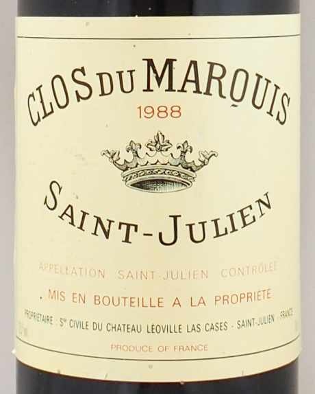 1988年 クロ デュ マルキ CLOS DU MARQUIS の販売[ヴィンテージ