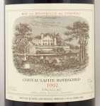 1992年 シャトー　ラフィット　ロートシルト CHATEAU LAFITE ROTHSCHILD