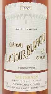 1990年 シャトー ラトゥール ブランシュ CHATEAU LA TOUR BLANCHE の