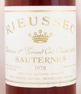 1978年 シャトー リューセック CHATEAU RIEUSSEC