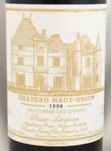 1998年 シャトー オー ブリオン CHATEAU HAUT BRION の販売