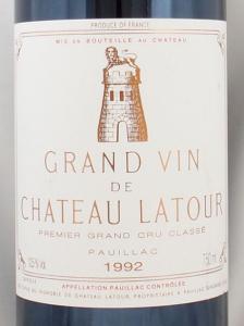 1992年 シャトー ラトゥール CHATEAU LATOUR の販売[ヴィンテージ