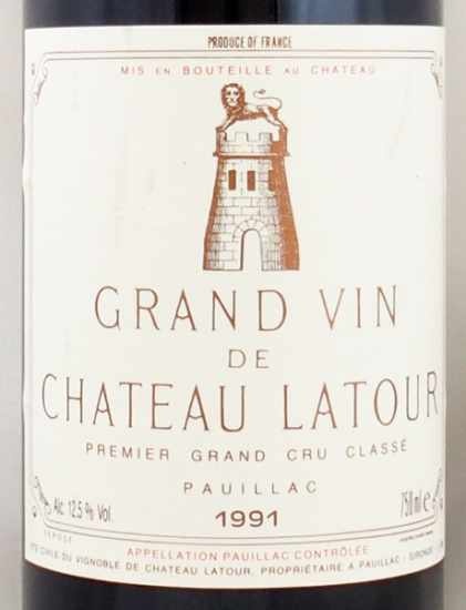 1991年 シャトー ラトゥール CHATEAU LATOUR の販売[ヴィンテージ