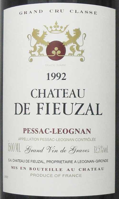 完売】1992年 シャトー ド フューザル マグナムサイズ CHATEAU DE 