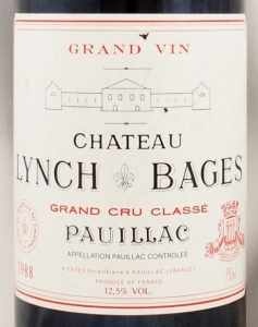 1988年 シャトー ランシュ バージュ CHATEAU LYNCH BAGES の販売