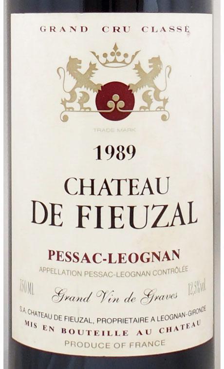 1989年 シャトー ド フューザル CHATEAU DE FIEUZAL