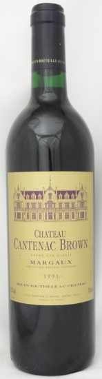 1991年 シャトー　カントナック　ブラウン CHATEAU CANTENAC BROWN