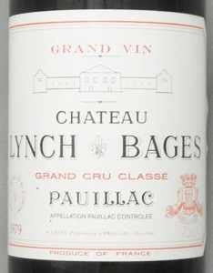1979年シャトー　ランシュ　バージュ CHATEAU LYNCH BAGES
