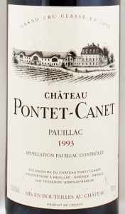 1993年 シャトー ポンテ カネ CHATEAU PONTET CANET