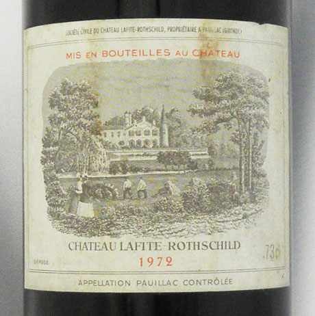 1972年 シャトー ラフィット ロートシルト CHATEAU LAFITE ROTHSCHILD 