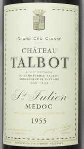 1955年シャトー タルボ CHATEAU TALBOT