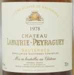 1978年シャトー　ラフォリー　ペラゲ CHATEAU LAFAURIE PEYRAGUEY