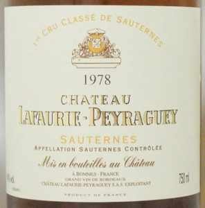 1978年シャトー　ラフォリー　ペラゲ CHATEAU LAFAURIE PEYRAGUEY