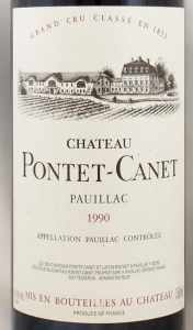 1990年 シャトー ポンテ カネ CHATEAU PONTET CANET の販売