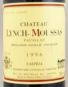 1996年 シャトー ランシュ ムーサ CHATEAU LYNCH MOUSSAS