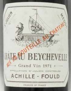 1971年シャトー　ベイシュヴェル CHATEAU BEYCHEVELLE