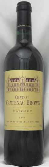 1998年 シャトー　カントナック　ブラウン CHATEAU CANTENAC BROWN