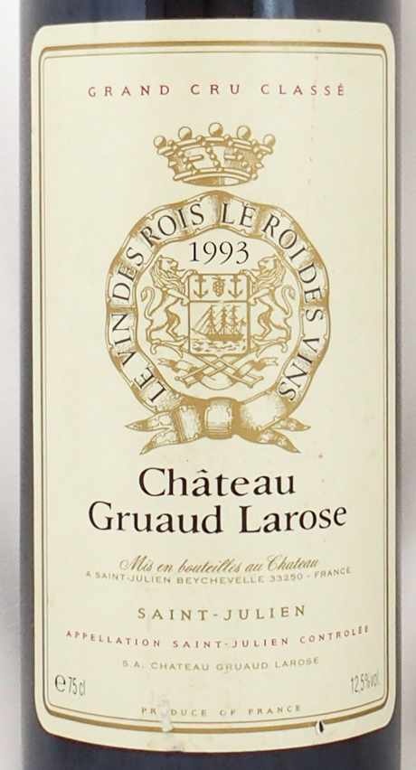 1993年 シャトー グリュオ ラローズ CHATEAU GRUAUD LAROSE  の販売[ヴィンテージワインショップのNengou-wine.com]