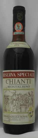 1972年 キャンティ　リゼルヴァ　スペチアーレ　モンタルビーノ CHIANTI RISERVA SPECIALE MONTALBINO