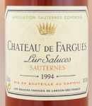 1994年 シャトー　ド　ファルグ CHATEAU DE FARGUES