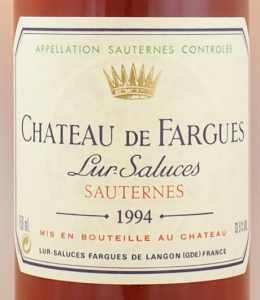 1994 シャトー　ド　ファルグ(白ワイン)