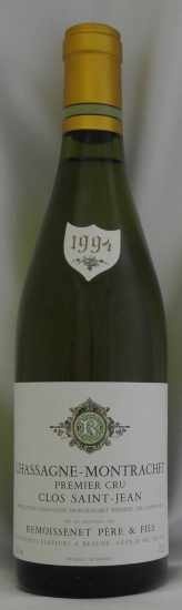 1994年 シャサーニュ モンラッシェ プルミエ クリュ クロ サン ジャン CHASSAGNE MONTRACHET 1ER CRU CLOS SAINT JEAN