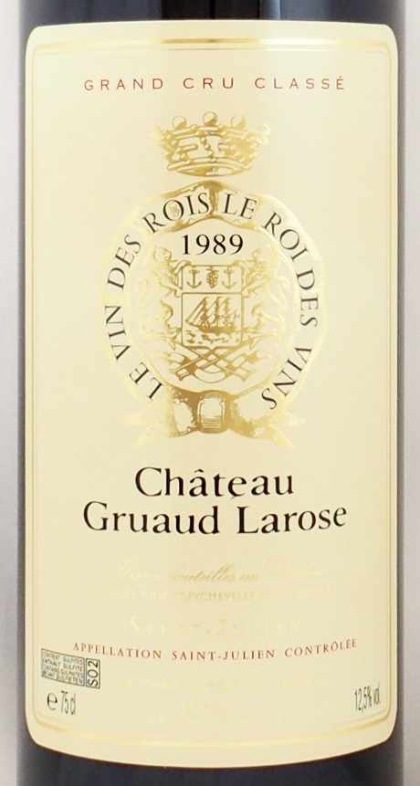1989年 シャトー グリュオ ラローズ CHATEAU GRUAUD LAROSE の販売 