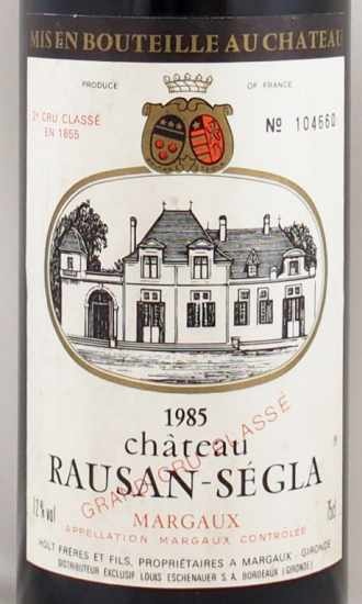 1985年 シャトー ローザン セグラ CHATEAU RAUSAN SEGLA の販売