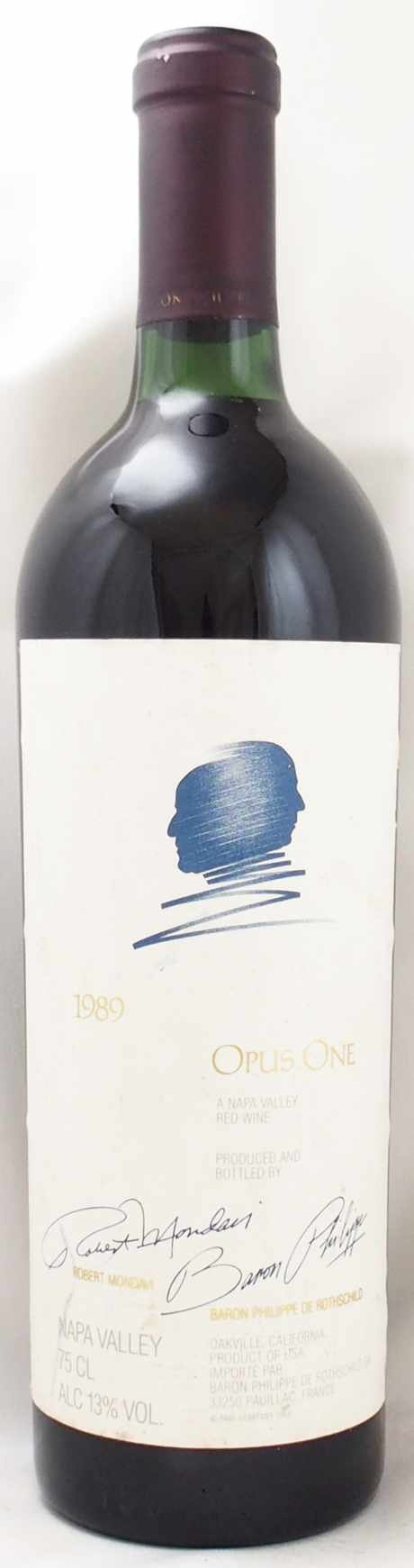 ワイン　opusone 完売】1989年 オーパス ワン モンダヴィ・ロッチルドOPUS ONE MONDAVI