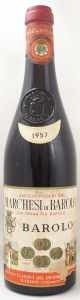 1957　マルケージ　ディ　バローロ（赤ワイン
