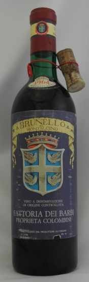 1964年 ブルネッロ　ディ　モンタルチーノ　リゼルヴァ BRUNELLO DI MONTALCINO RISERVA