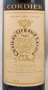 送料無料】1984年 シャトー グリュオ ラローズ CHATEAU GRUAUD LAROSE