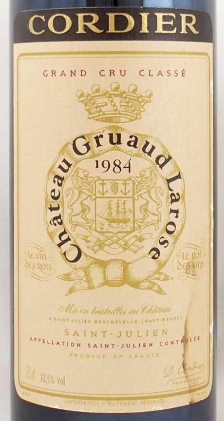 1984年 シャトー グリュオ ラローズ CHATEAU GRUAUD LAROSE の販売