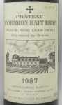 1987年シャトー ラ ミッション オー ブリオン CHATEAU LA MISSION HAUT BRION