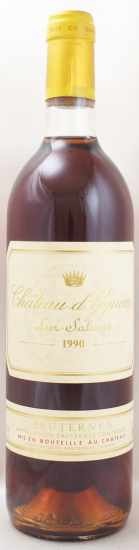 1990年 シャトー ディケム CHATEAU YQUEM の販売[ヴィンテージワイン 