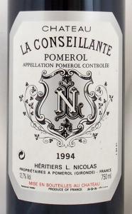 送料無料】1994年 シャトー ラ コンセイヤント CHATEAU LA CONSEILLANTE