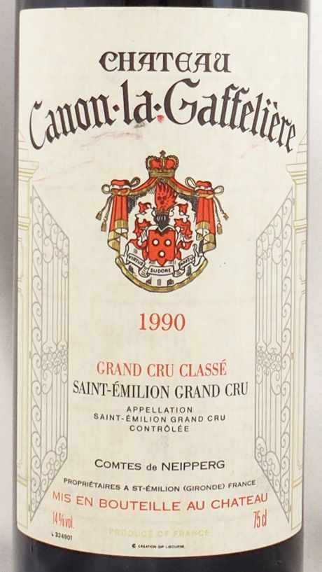 1990年 シャトー カノン ラ ガフリエール CHATEAU CANON LA GAFFELIERE