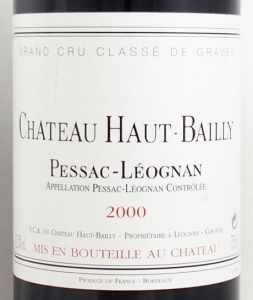 2000年シャトー　オー　バイィ CHATEAU HAUT BAILLY
