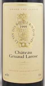 1999年 シャトー グリュオ ラローズ CHATEAU GRUAUD LAROSE の販売
