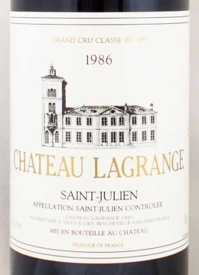 1986年 シャトー ラグランジュ CHATEAU LAGRANGE の販売[ヴィンテージ 