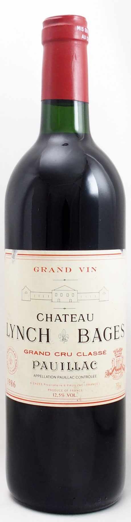 1986年 シャトー ランシュ バージュ CHATEAU LYNCH BAGES の販売