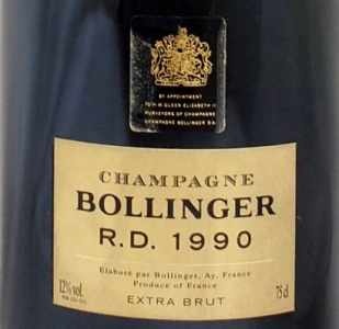 1990年 ボランジェ RD ボランジェ社BOLLINGER RD BOLLINGERの販売